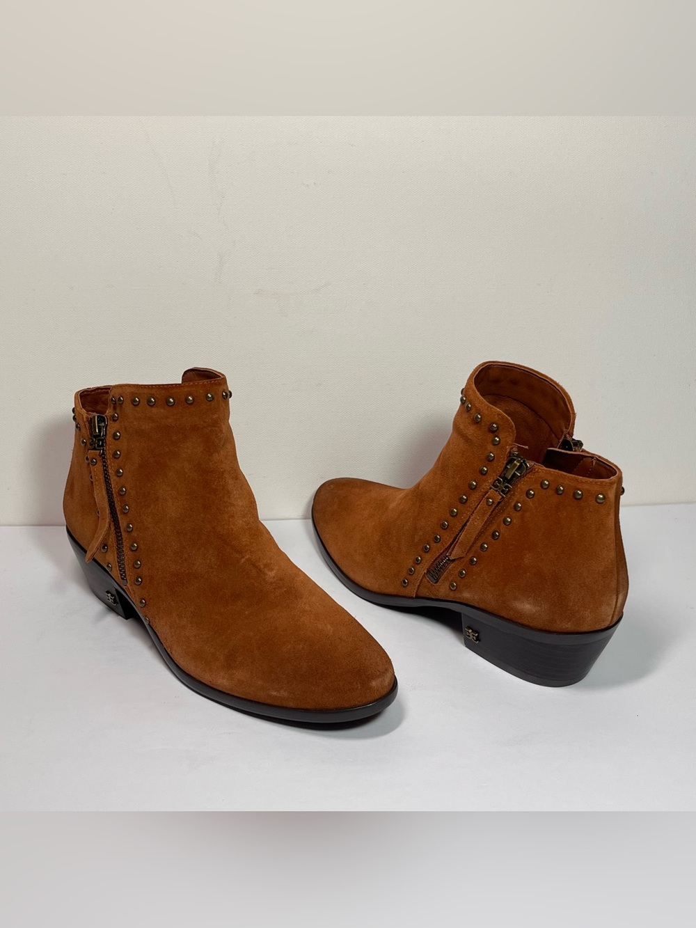Sam Edelman Suede Studded Ankle Booties
